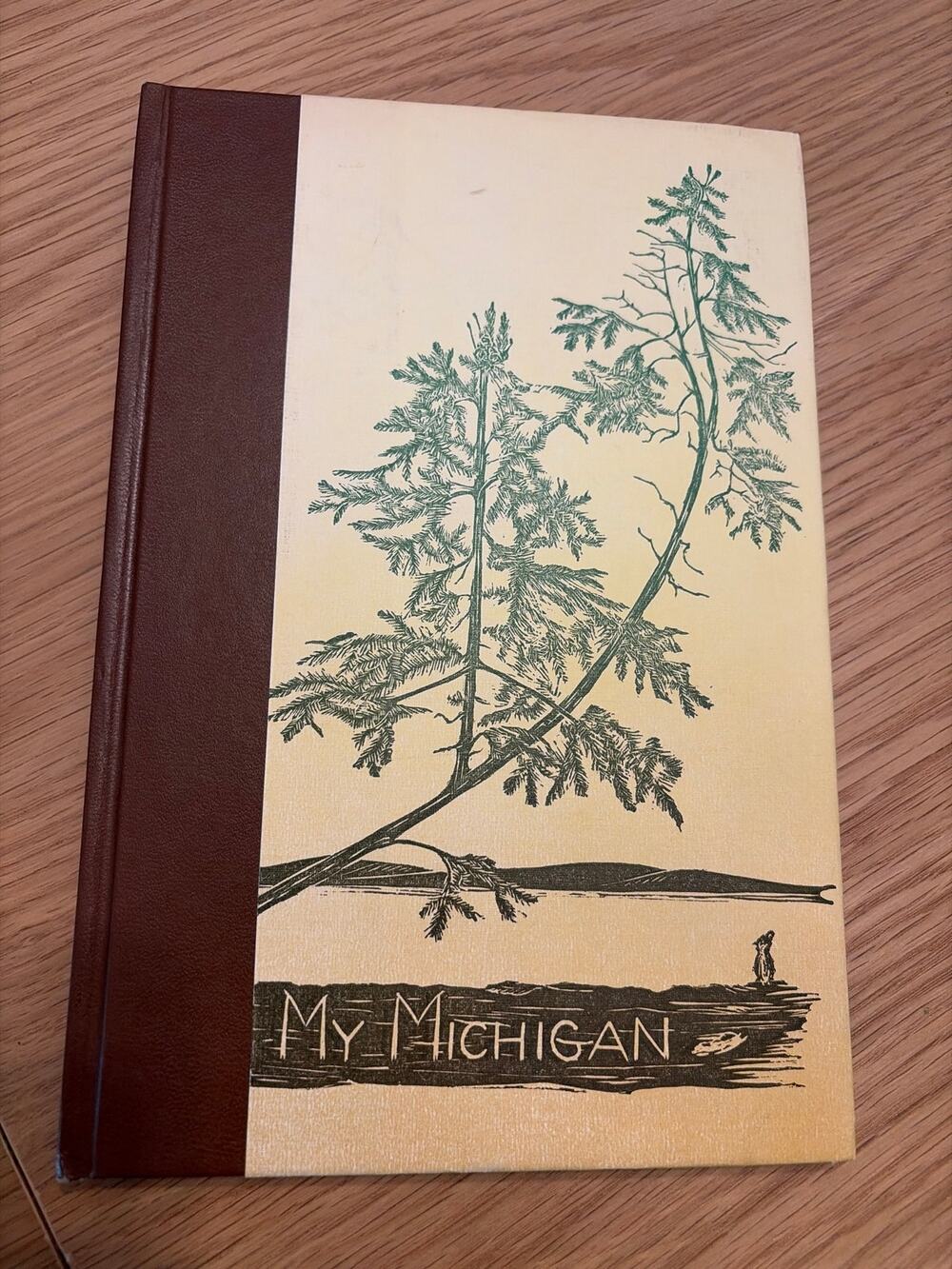 1957 MY MICHIGAN Gwen Frostic HC Block Print Poetry Presscraft Papers Benzonia
